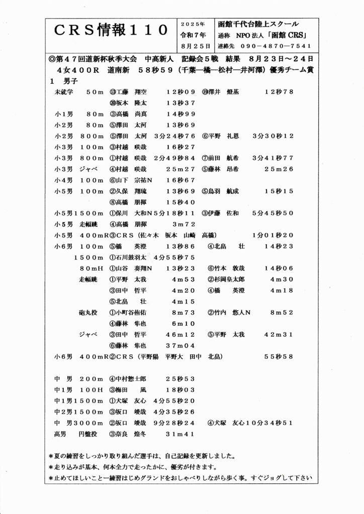 CRS情報110のサムネイル
